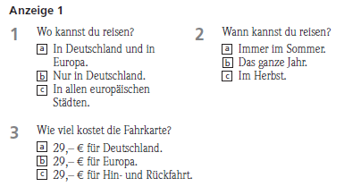 Fit in Deutsch 1 Sınavın Bölümleri 5