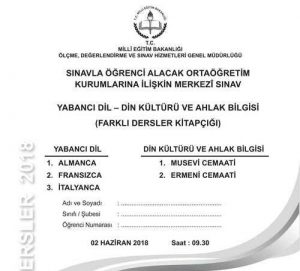 LGS 2018 Almanca Sınav Soruları 2