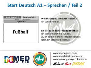 Almanca Konuşma Kartları - Tagesablauf 6