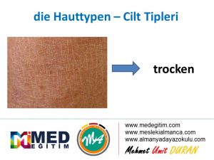 Die Hauttypen - Cilt Lekelerinin Almancası 7