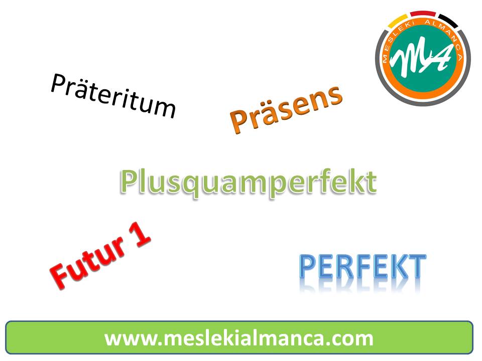 Almanca da Präsens, Präteritum, Perfekt, P.Perfekt ve Futur 1 Alıştırmaları 59