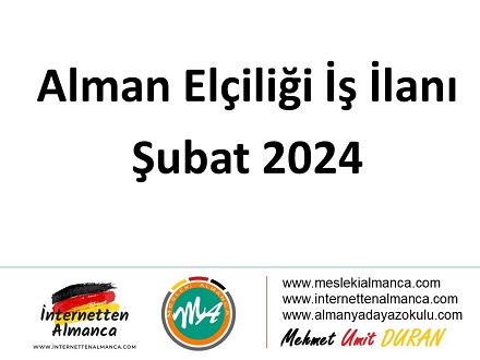 Alman Elçiliği İş İlanı (Şubat 2024) 1