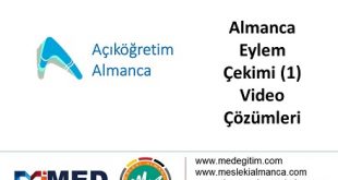 Almanca Eylem Çekimleri (1) - Video Çözümü 56