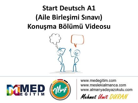 Start Deutsch 1 (Aile Birleşimi) Sınavı Konuşma Bölümü Video Anlatımı 1