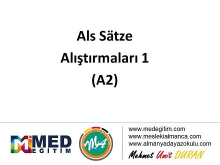 Als Alıştırmaları - 1 1