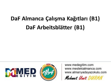 DaF Almanca Çalışma Kağıtları (B1) - Arbeitsblatter (B1) 1