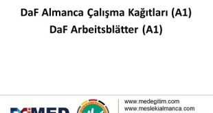 DaF Almanca Çalışma Kağıtları (A1) - DaF Arbeitsblätter (A1) 58