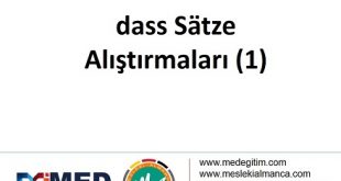 dass Satze - Alıştırma 1 56