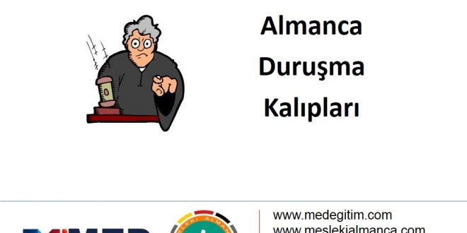 Almanca Duruşma Kalıpları - 2 1