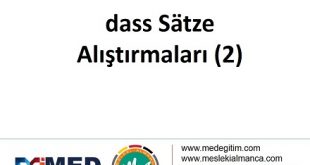dass Satze - Alıştırma 2 56