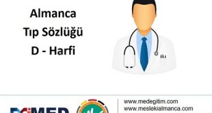 Almanca Tıp Sözlüğü - "D" Harfi 58
