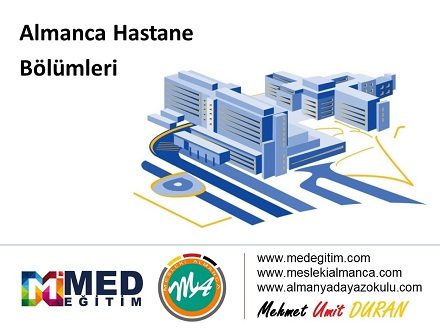 Hastane Bölümleri Almanca / Türkçe - Almanca 1