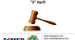 Almanca Hukuk Sözlüğü - "S" Harfi 57