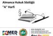 Almanca Hukuk Sözlüğü - "A" Harfi 20
