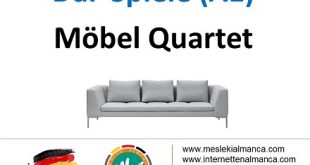 Almanca Mobilya Oyunu / Möbel Quartet (A1) 57