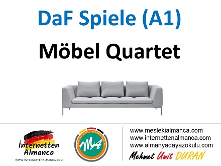 Almanca Mobilya Oyunu / Möbel Quartet (A1) 1