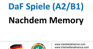 Nachdem Memory (A2/B1) - DaF Spiel 56