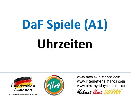 DaF Spiele (A1) - Uhrzeiten / Saatler 1