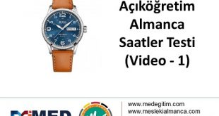 Almanca Saatler (1) - Video Çözümlü 56