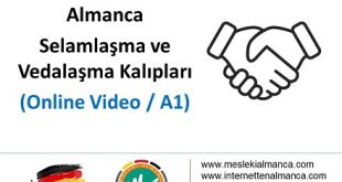 Almanca Selamlaşma ve Vedalaşma Kalıpları 56