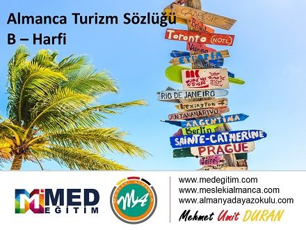 Almanca Turizm Sözlüğü - "B" Harfi 1