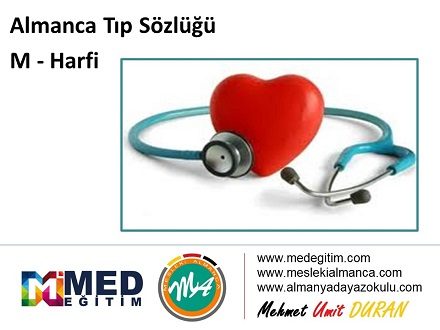 Almanca Tıp Terimleri - "M" Harfi 1