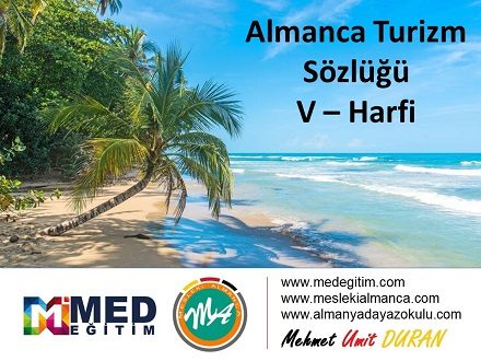 Almanca Turizm Sözlüğü - "V" Harfi 1