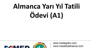 Almanca Yarıyıl Tatili Ödevi (A1) 58