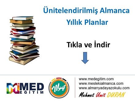 Almanca Yıllık Planlar 1