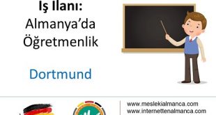 İş İlanı: Almanya'da Öğretmenlik - Dortmund 56