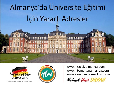 Almanya'da Üniversite Eğitimi İçin Yararlı Adresler 1