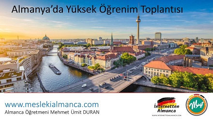 Etkinlik Duyurusu: Almanya'da Yüksek Öğrenim 1
