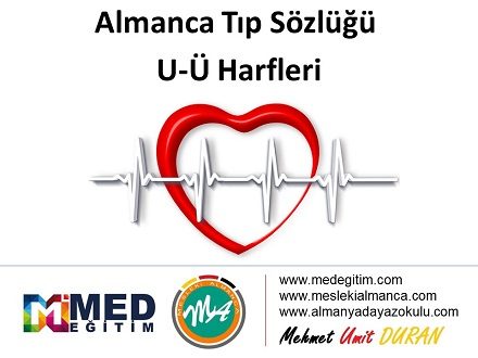 Almanca Tıp Sözlüğü - "U-Ü Harfleri" 1