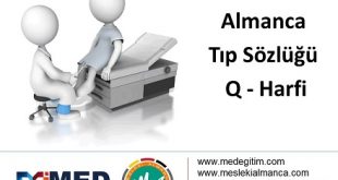 Almanca Tıp Sözlüğü - "Q" Harfi 57