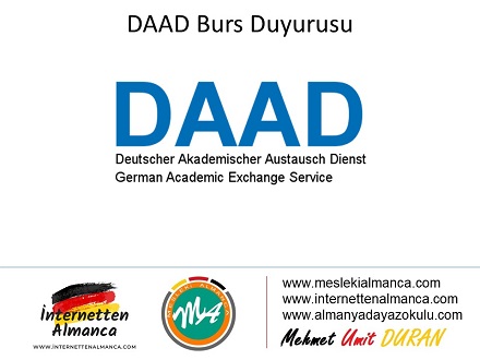 DAAD Burs Duyurusu 1