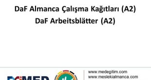 DaF Almanca Çalışma Kağıtları (A2) - DaF Arbeitsblatter (A2) 56
