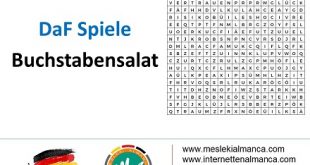 DaF Spiele - Buchstabensalat / Video Anlatım 57
