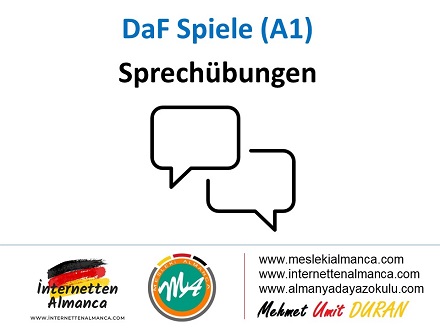 DaF Spiele - Sprechübungen (A1) 1