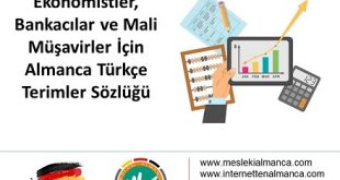 Ekonomistler, Bankacılar ve Mali Müşavirler için Almanca Türkçe Terimler Sözlüğü 40