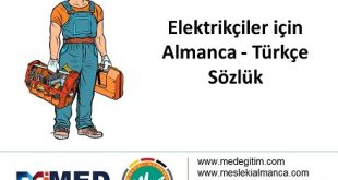 Elektrikçiler için Almanca Türkçe Sözlük 5