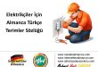 Elektrikçiler için Almanca Türkçe Terimler Sözlüğü 41