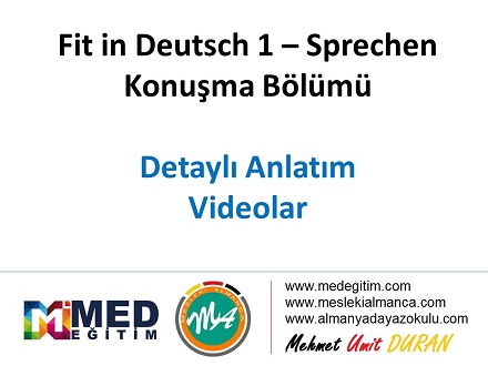 Fit in Deutsch 1 Sınavı Konuşma Bölümü 1