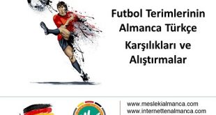 Futbolcular İçin Almanca - Futbol Terimlerinin Almanca Türkçe Karşıklıkları 58