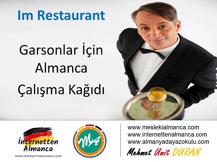 Im Restaurant - Garsonlar için Almanca / Çalışma Kağıdı 1