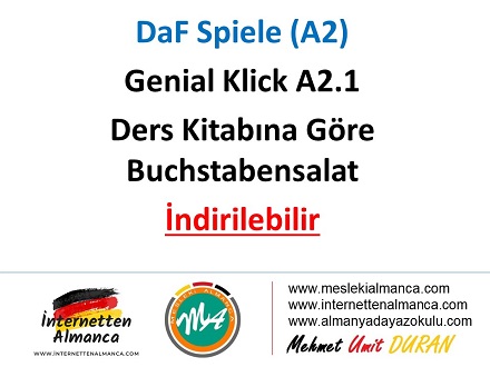 Buchstabensalat: Genial Klick A2.1 Kitabına Göre 1