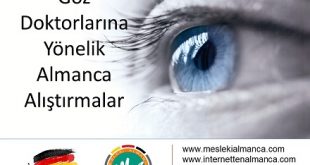 Göz Doktorlarına Yönelik Almanca Alıştırmalar (A2/B1) 3