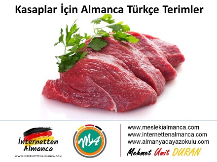 Kasaplar İçin Almanca Türkçe Terimler 1