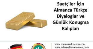 Kuyumcular ve Saatçiler İçin Almanca Türkçe Terimler ve Günlük Konuşma Kalıpları 57