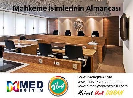 Mahkeme İsimlerinin Almancası 1