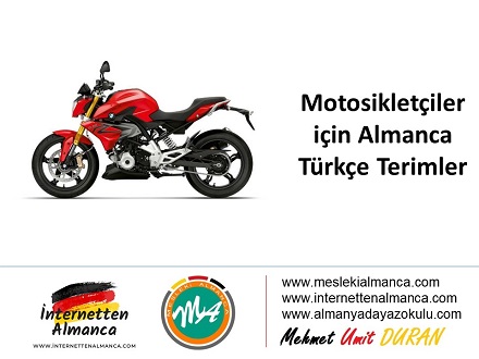 Motosikletçiler İçin Almanca Türkçe Terimler 1